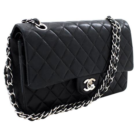 chanel black and silver bag|chanel bag black and silver.